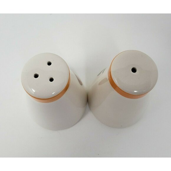 Salt and Pepper Shakers White Background  Apple Japan 3.25 in - Picture 3 of 4